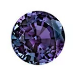 a round brilliant cut Alexandrite gemstone