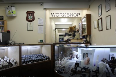 the inside of martin gear jewellers workshop