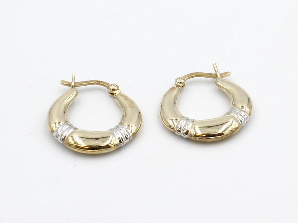 loose gold creole earrings