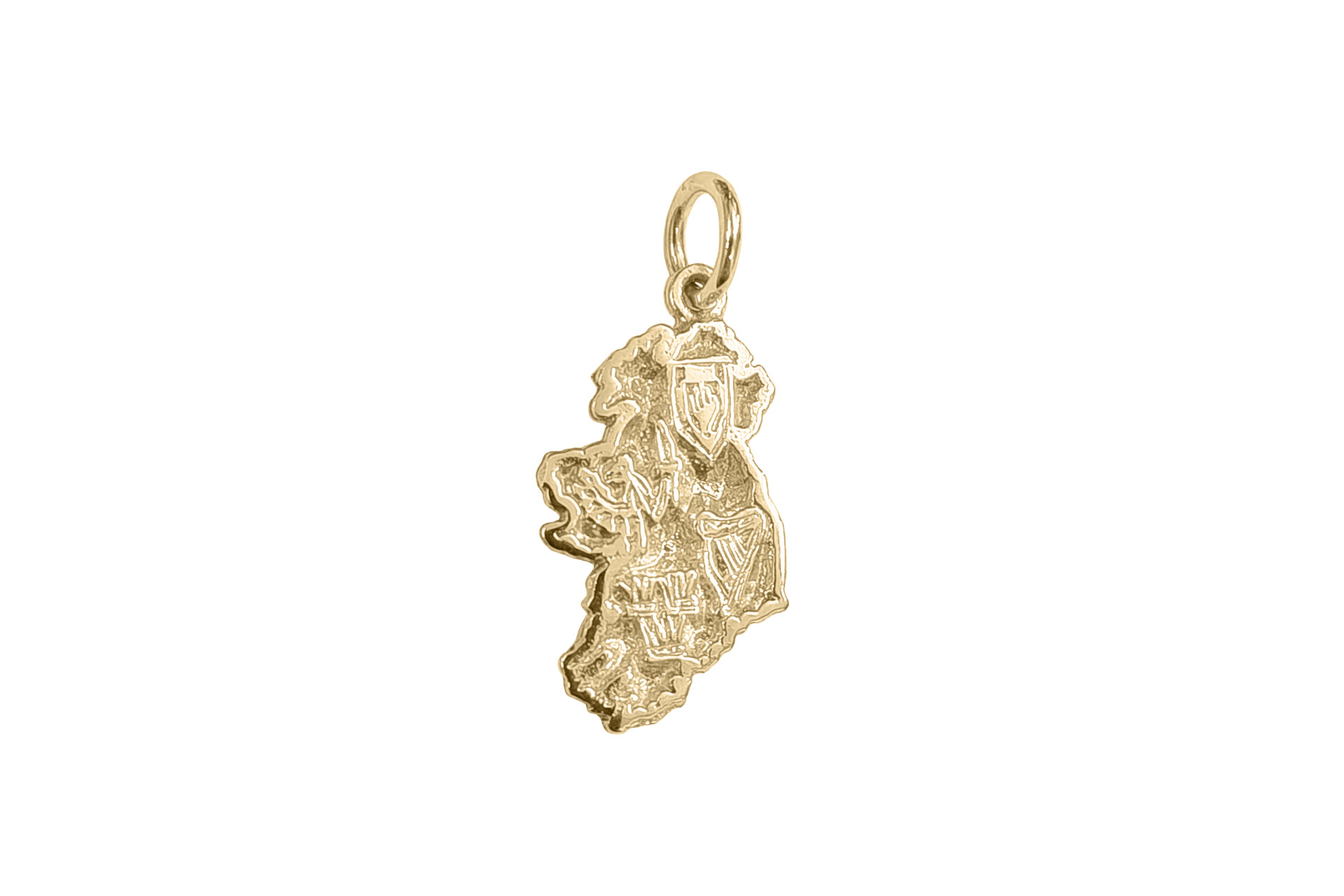 yellow gold map of Ireland 9 k karat