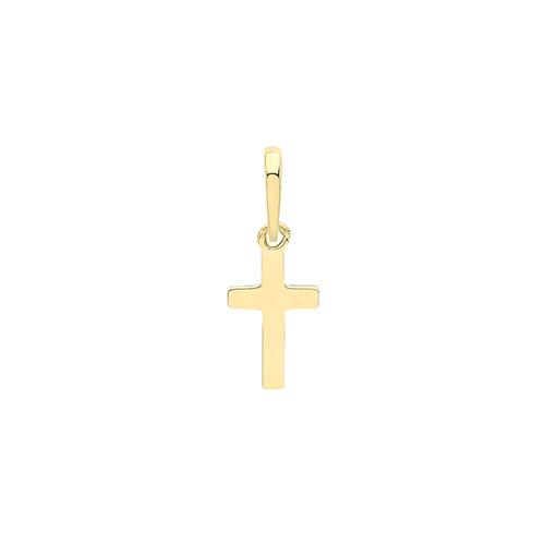 yellow gold cross pendant