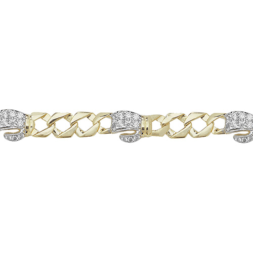 gold babies bracelet with boxing gloves in cubic zirconia