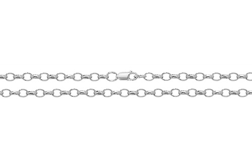 silver oval belcher chain