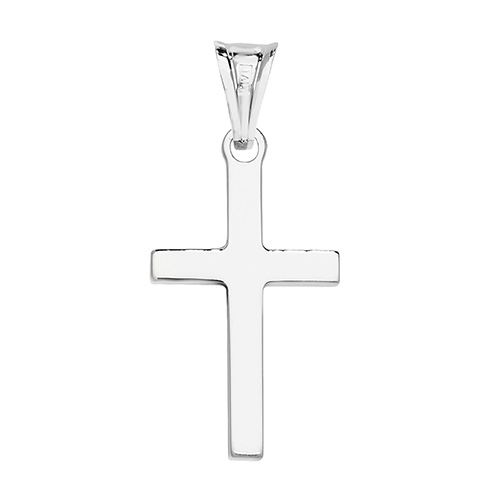 plain silver cross