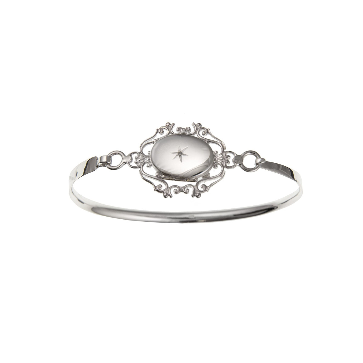 silver bracelet locket