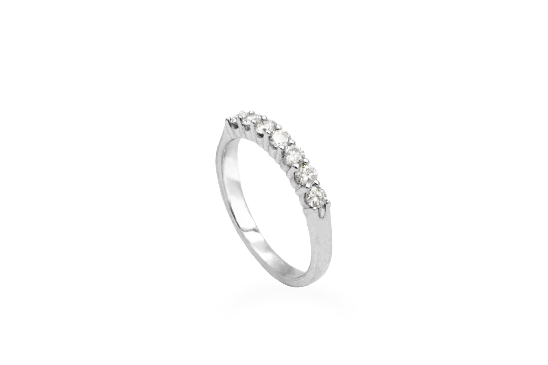 white gold natural genuine diamond wedding ring