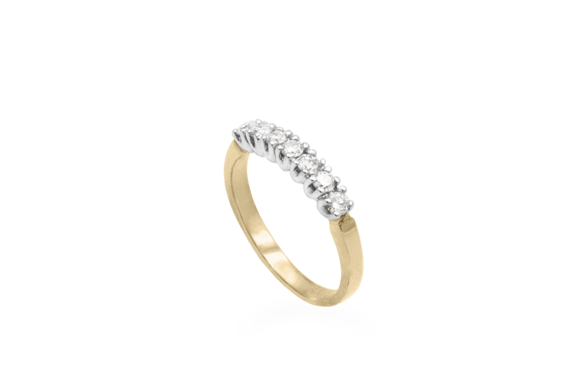 yellow gold natural genuine diamond wedding ring