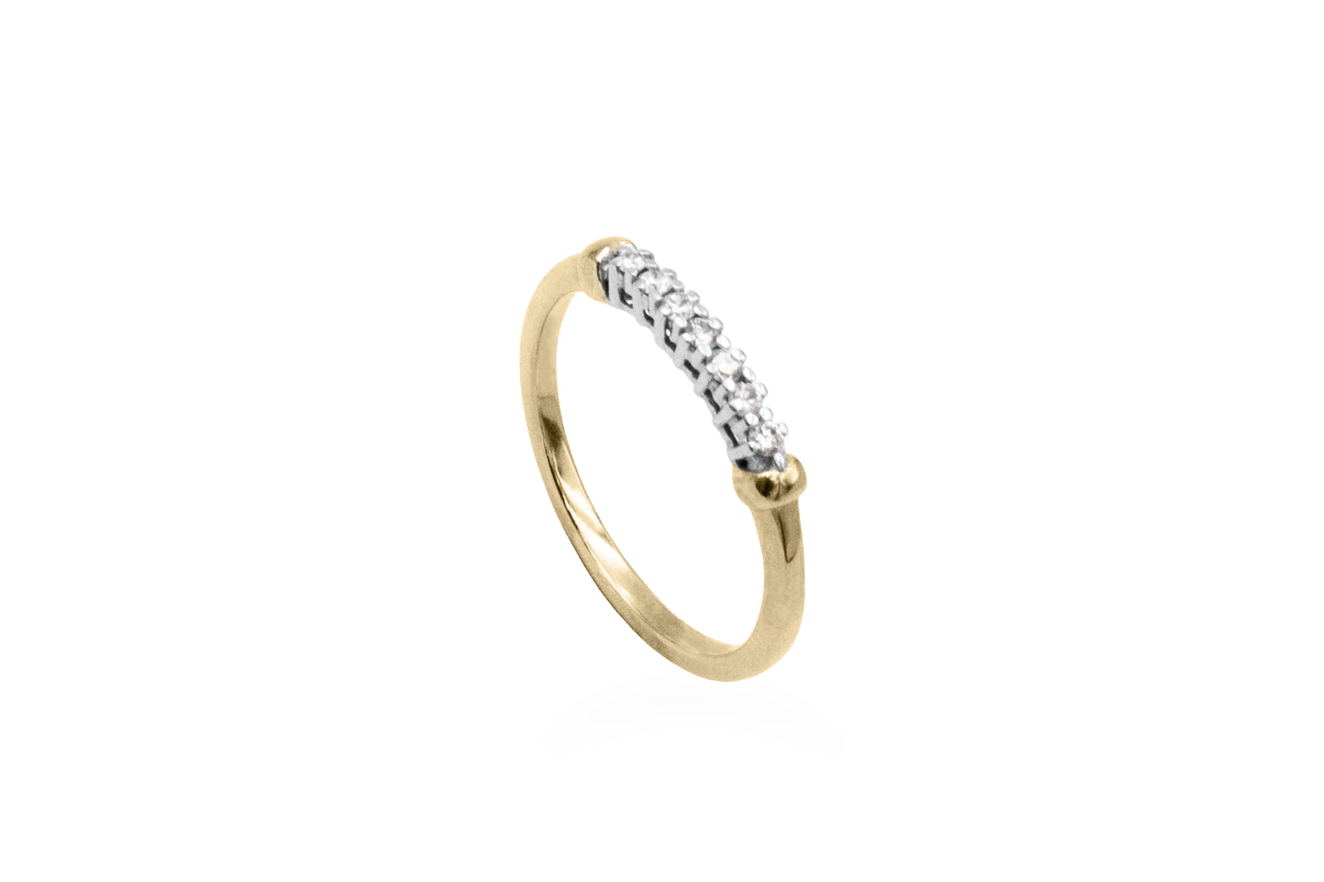 multi diamond yellow gold natural genuine diamond wedding ring