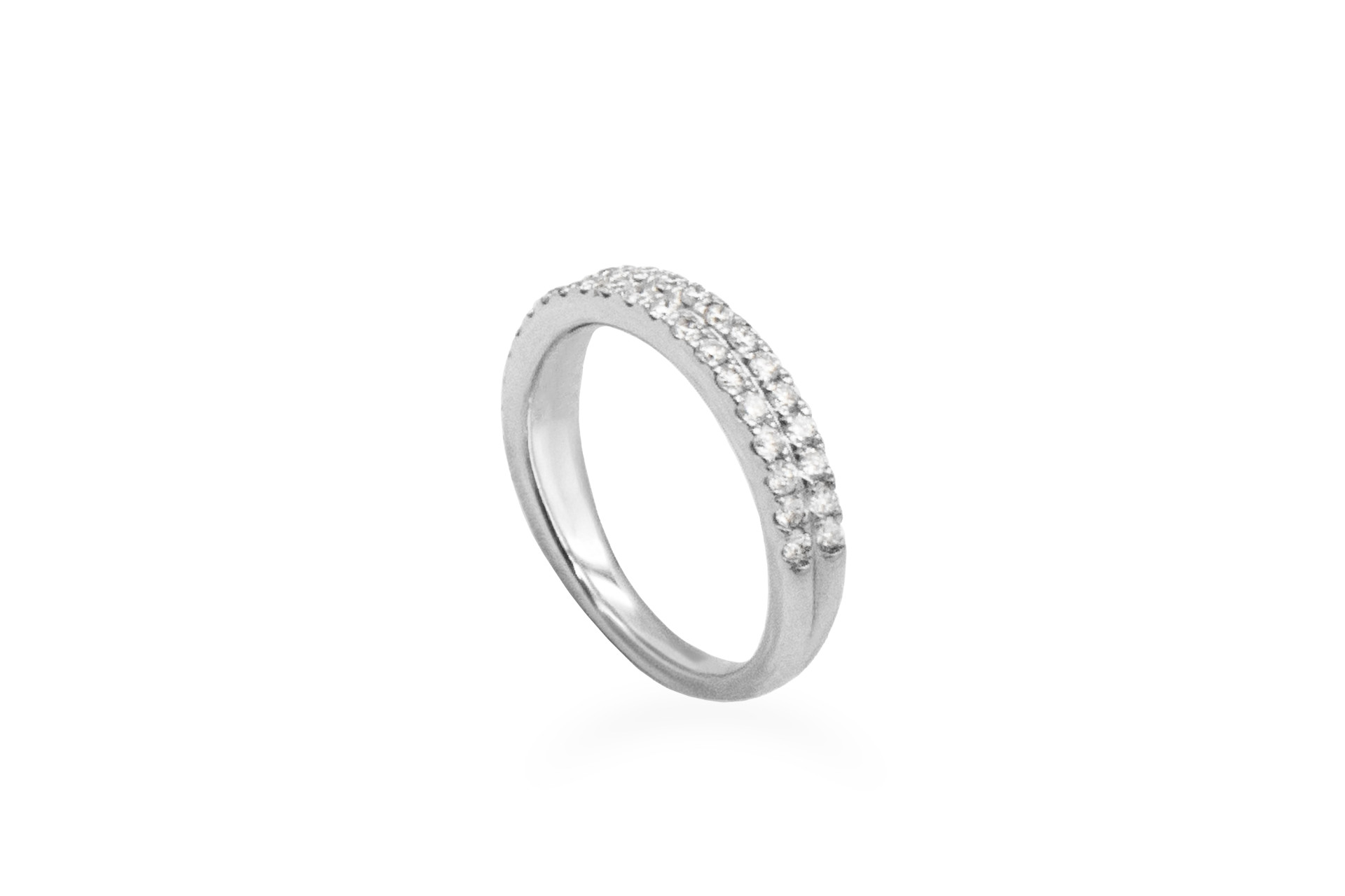 white gold natural genuine diamond wedding ring