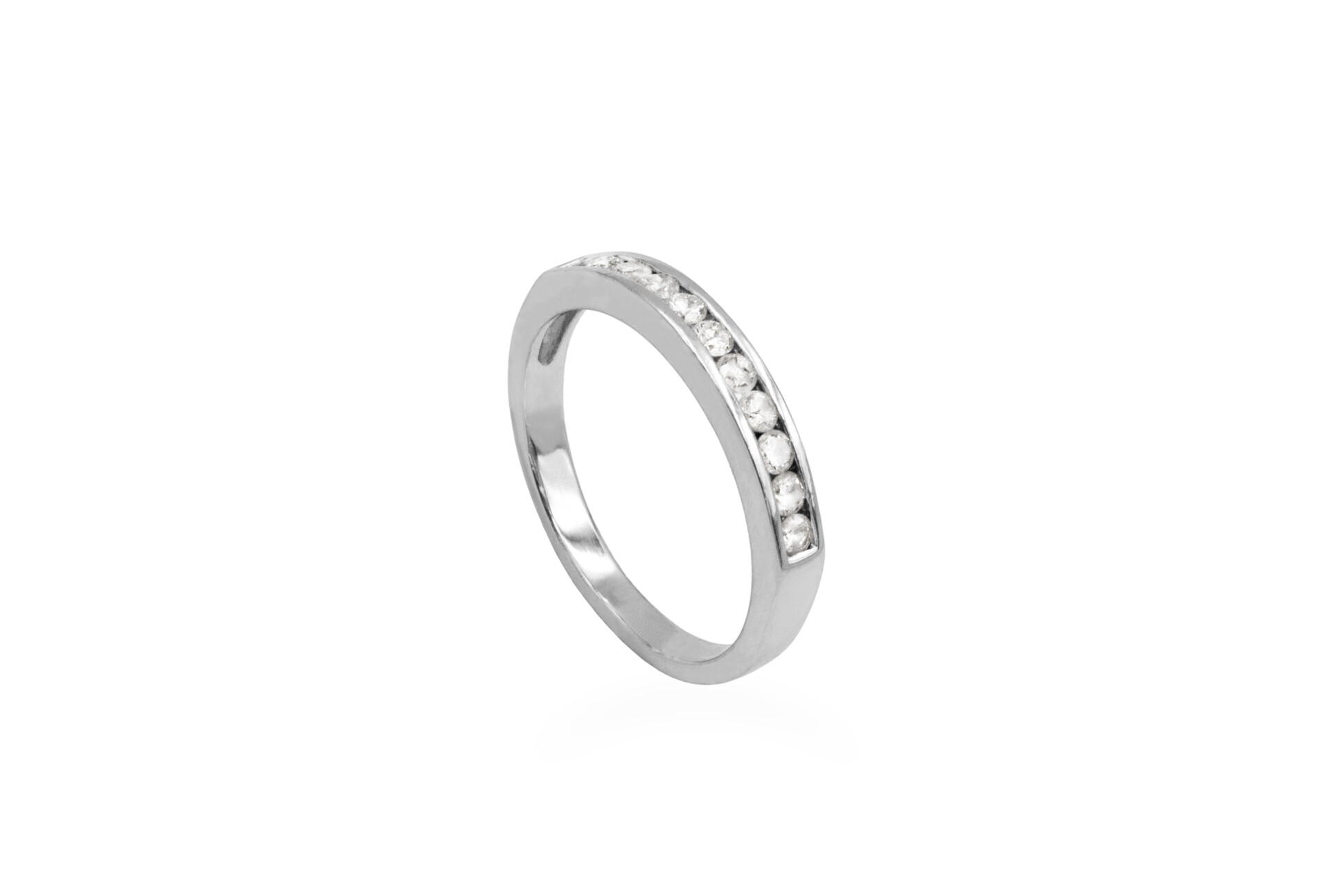 white gold natural genuine diamond eternity wedding ring