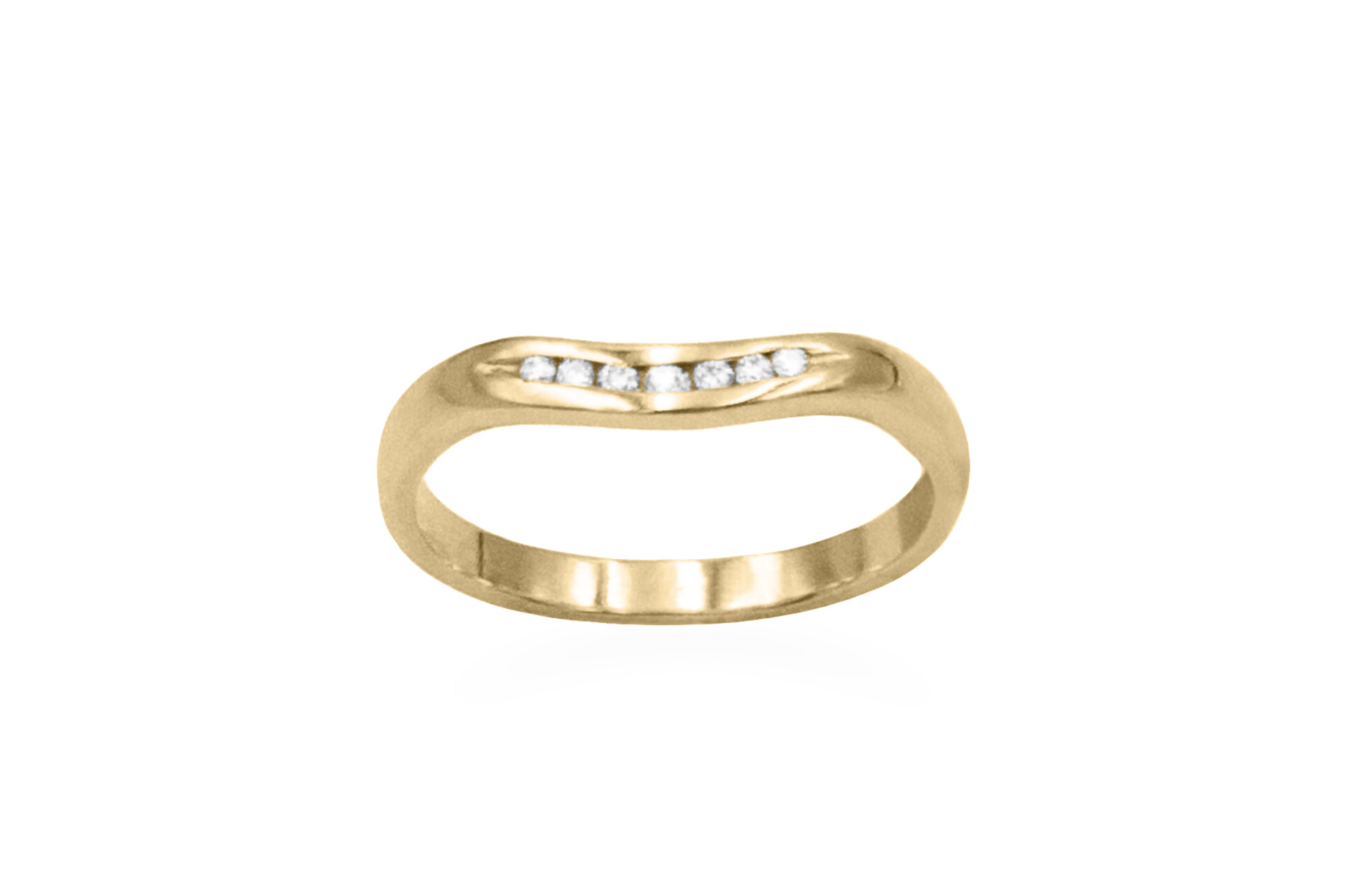18k yellow Gold Diamond Shaped Wedding Ring shaped wed fit wedding fit